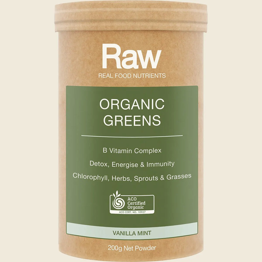 AMAZONIA - Raw Organic Greens Vanilla Mint 200g