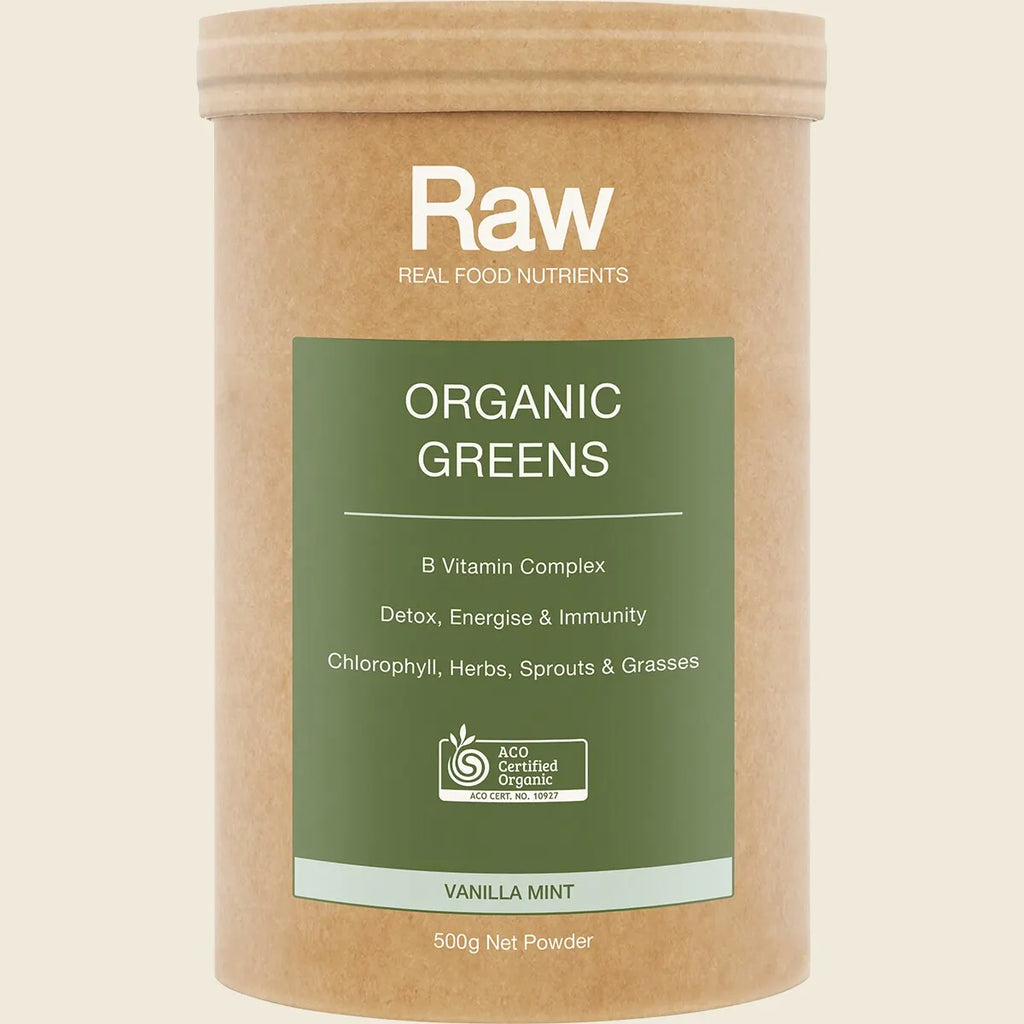 AMAZONIA - Raw Organic Greens Vanilla Mint 500g