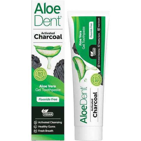 ALOE DENT - Toothpaste Fluoride Free Triple Action Charcoal 100ml