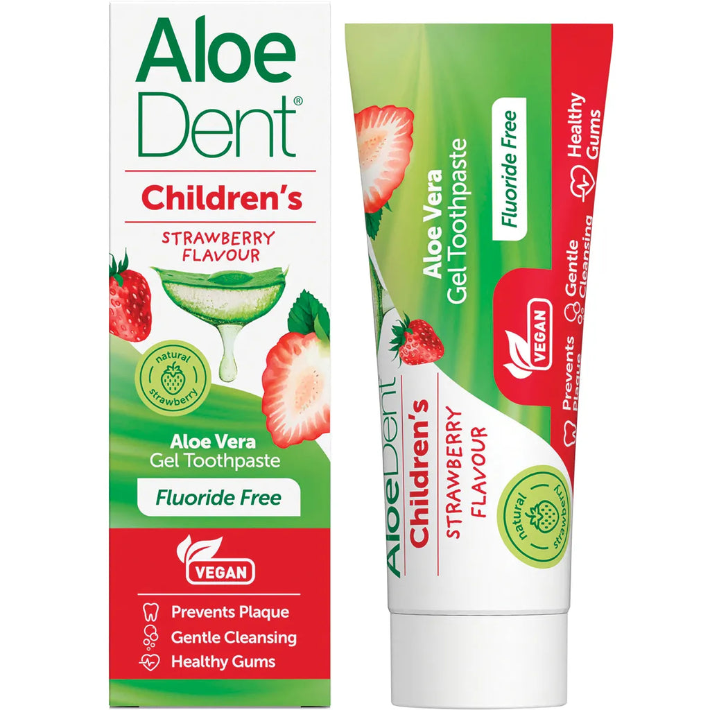 ALOE DENT - Children’s Toothpaste Fluoride Free Strawberry 50ml