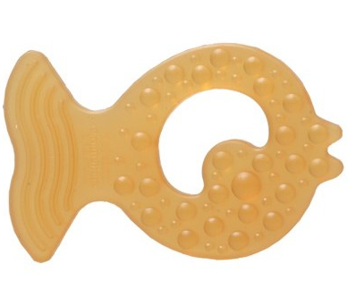 Natural Rubber Soothers - Fish Teether