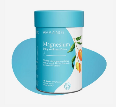 AMAZING OILS - Magnesium Wellness Drink Daily Tropical Mango 200g