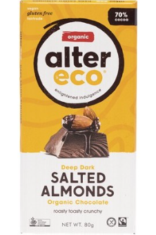 ALTER ECO - Deep Dark Salted Almond Chocolate