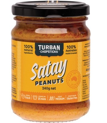 TURBAN CHOPSTICKS - Curry Paste | Satay Peanuts