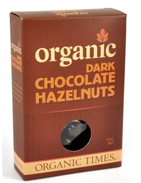 ORGANIC TIMES - Dark Chocolate Hazelnuts