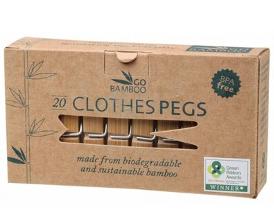 GO BAMBOO - Clothes Pegs