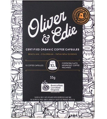 OLIVER & EDIE - Certified Organic Coffee Capsule
