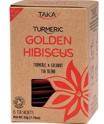 TAKA TURMERIC - Turmeric & Coconut Tea Blend | Golden Hibiscus
