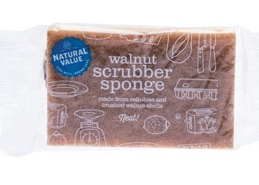 NATURAL VALUE - Walnut Scrubber Sponge