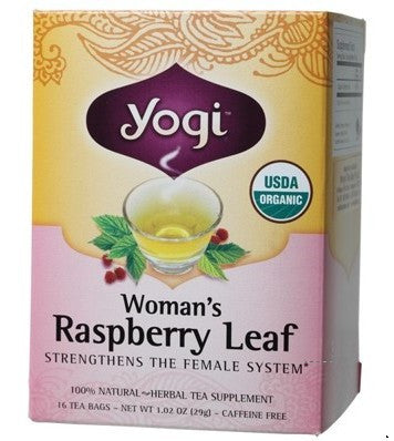 YOGI TEA Women's Raspberry Leaf Tea Bags 16 bags