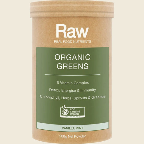 AMAZONIA - Raw Organic Greens Vanilla Mint 200g