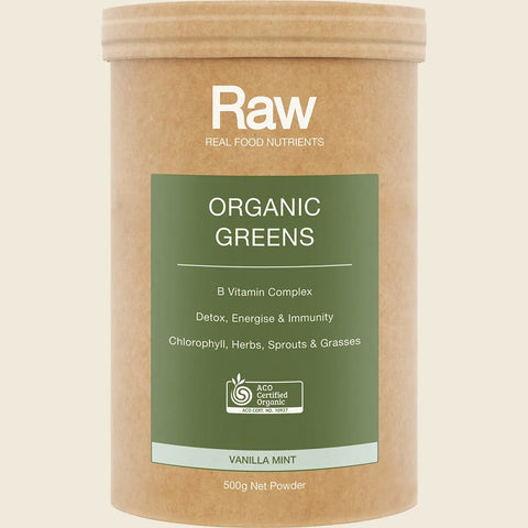 AMAZONIA - Raw Organic Greens Vanilla Mint 500g