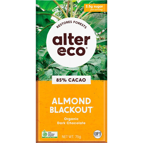 Alter ego - Chocolate Organic Dark Almonds Blackout 12x75g