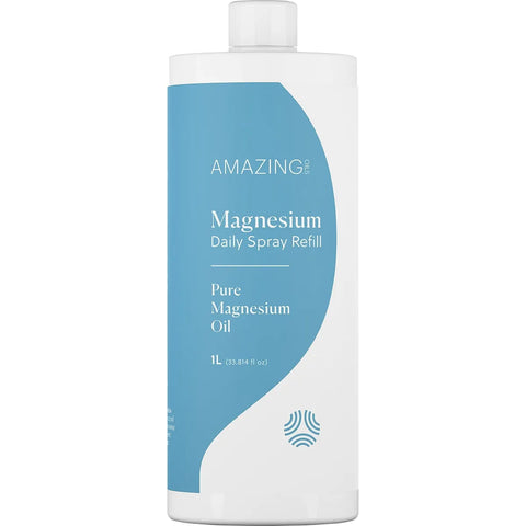 AMAZING OILS - Magnesium Daily Spray Refill Pure Magnesium Oil 1L