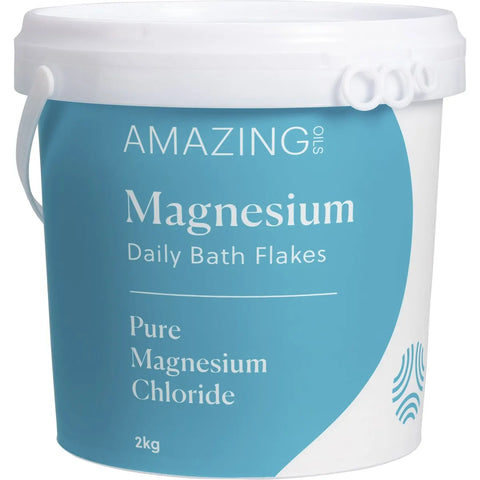 AMAZING OILS - Magnesium Daily Bath Flakes Pure Magnesium Chloride 2kg