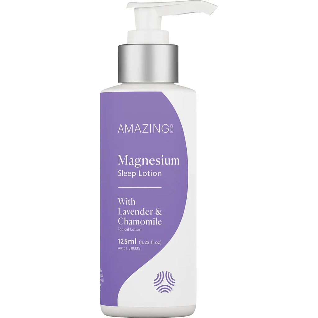 AMAZING OILS - Magnesium Sleep Lotion with Lavender & Chamomile 125ml