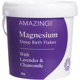 AMAZING OILS - Magnesium Sleep Bath Flakes with Lavender & Chamomile 2kg