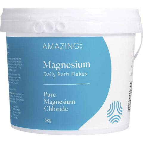AMAZING OILS - Magnesium Daily Bath Flakes Pure Magnesium Chloride 5kg