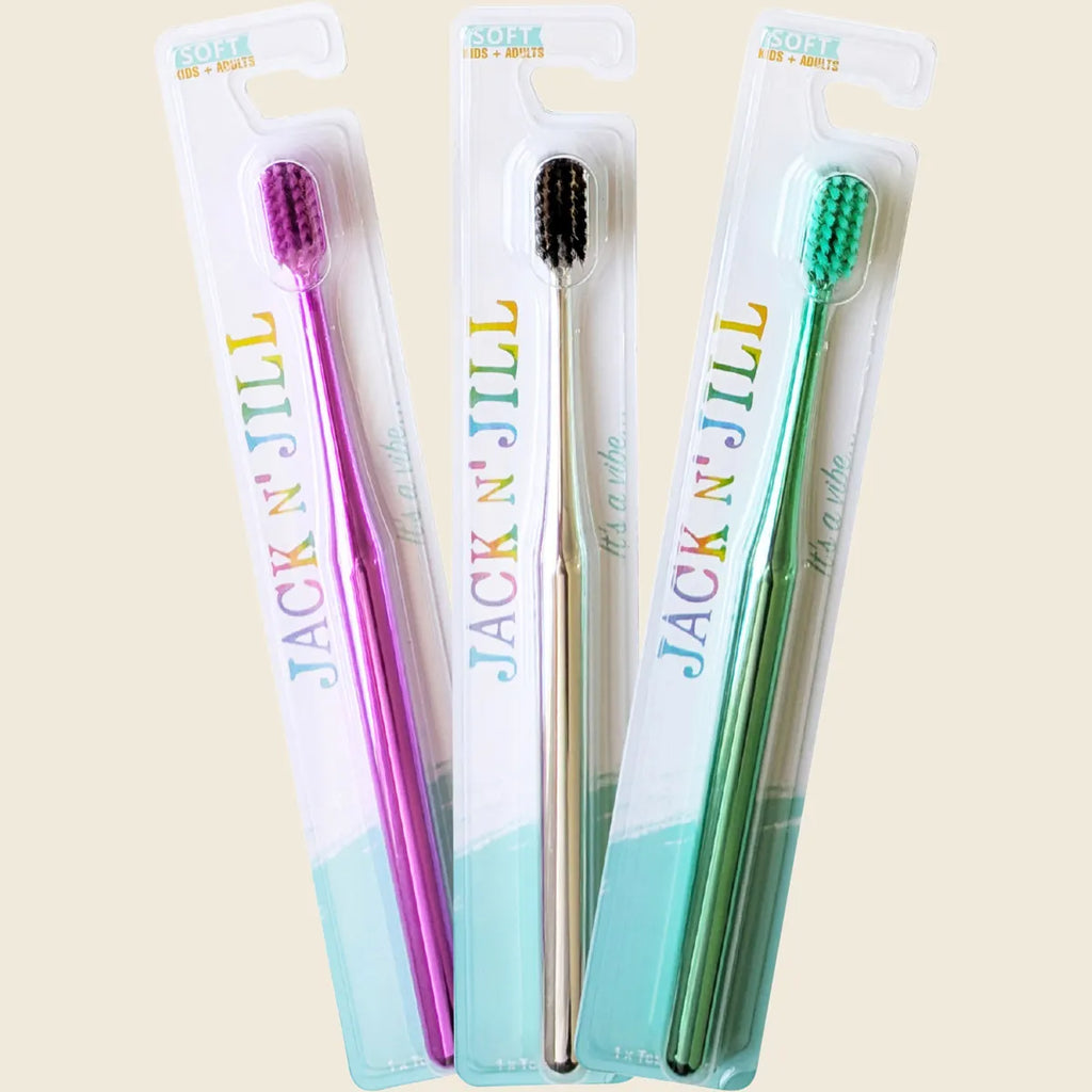 Toothbrush Kids & Adults Chrome Soft