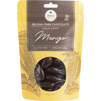 NAKED CHOCOLATE CO - Freeze Dried Mango | Dark Chocolate