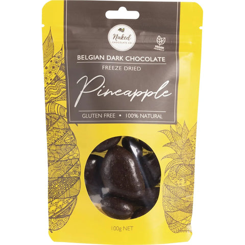 NAKED CHOCOLATE CO - Freeze Dried Pineapple | Dark Chocolate