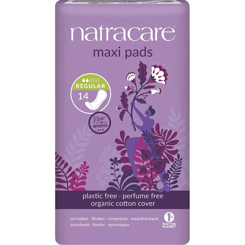 NATRACARE - Maxi Pads 14 Pack (Regular)