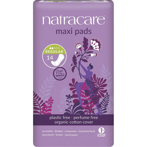 NATRACARE - Maxi Pads 14 Pack (Regular)
