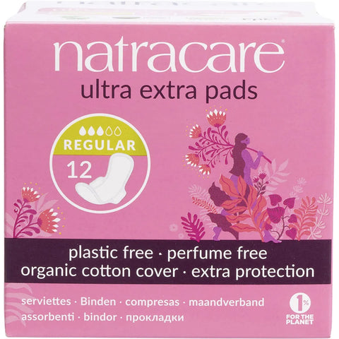 NATRACARE - Ultra Extra Pads 12 Pack (Regular)