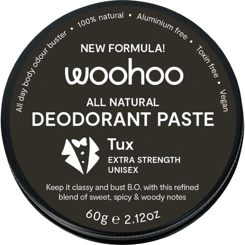 WOOHOO BODY - Deodorant Paste Tin Tux Extra Strength