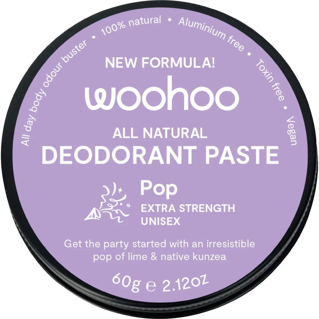 WOOHOO BODY - Deodorant Paste Tin Pop Extra Strength
