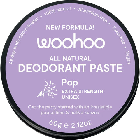 WOOHOO BODY - Deodorant Paste Tin Pop Extra Strength