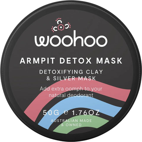 WOOHOO BODY - Armpit Detox Mask Tin Detoxifying Clay & Silver Mask