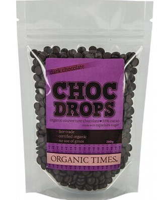 ORGANIC TIMES - Dark Chocolate Couverture Drops