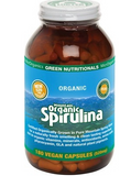 GREEN NUTRITIONALS - Mountain Organic Spirulina Capsules | 520mg
