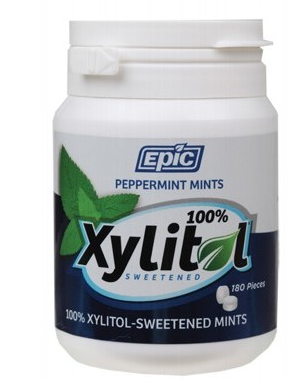 EPIC - Xylitol Peppermint Dental Mints 180 Piece Bottle