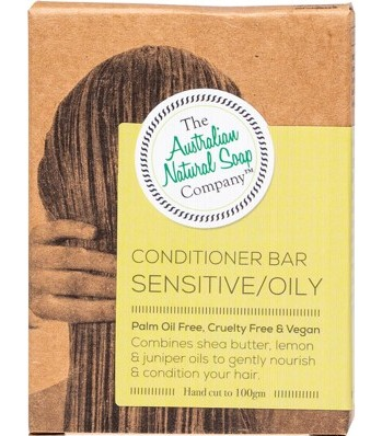 THE AUSTRALIAN NATURAL SOAP COMPANY - Solid Conditioner Bar | Sensitive/Oily