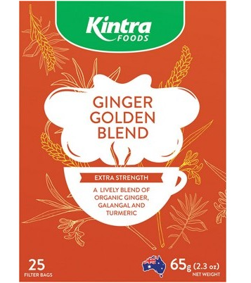 KINTRA FOODS - Herbal Tea Bags | Ginger Golden Blend