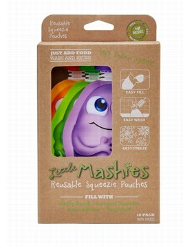 LITTLE MASHIES - Reusable Squeeze Pouch 10 Pack