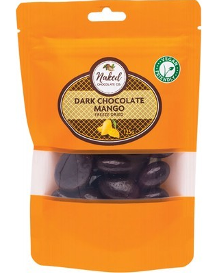 NAKED CHOCOLATE CO - Freeze Dried Mango | Dark Chocolate