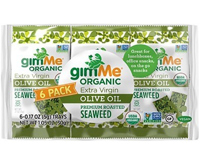 GIMME - Roasted Seaweed Snacks "Olive Oil" 6 Pack