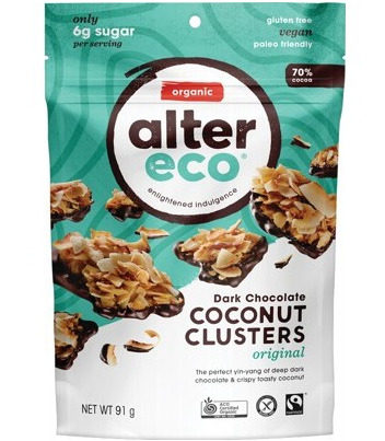 ALTER ECO - Dark Chocolate Coconut Clusters | Original