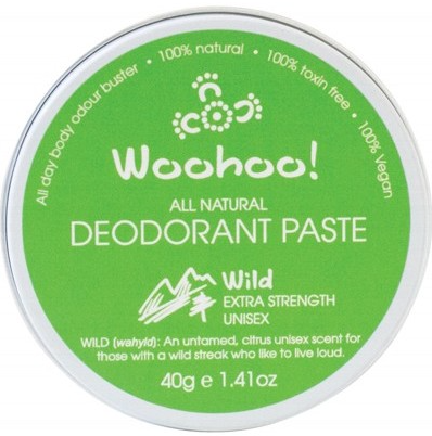 WOOHOO BODY - Deodorant Paste (Wild, Extra Strength) | Travel Tin