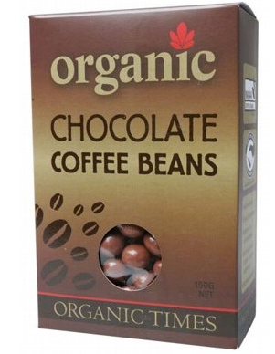 ORGANIC TIMES - Milk Chocolate Coffee Beans