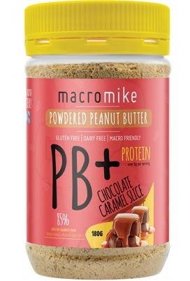 MACRO MIKE - Powdered Peanut Butter | Chocolate Caramel Slice