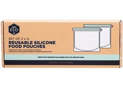 EVER ECO - Reusable Silicone Food Pouches | 2 x 1Ltr