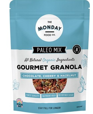 THE MONDAY FOOD CO - Paleo Granola | Choc, Cherry & Hazelnut