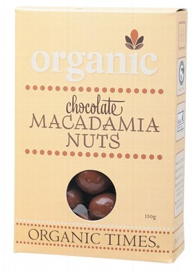 ORGANIC TIMES - Milk Chocolate Macadamia