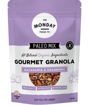 THE MONDAY FOOD CO - Paleo Granola | Macadamia & Cranberry