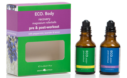 ECO. Pre & Post-Workout Magnesium Rollerball 25mL Duo