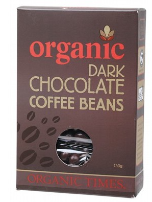 ORGANIC TIMES - Dark Chocolate Coffee Beans